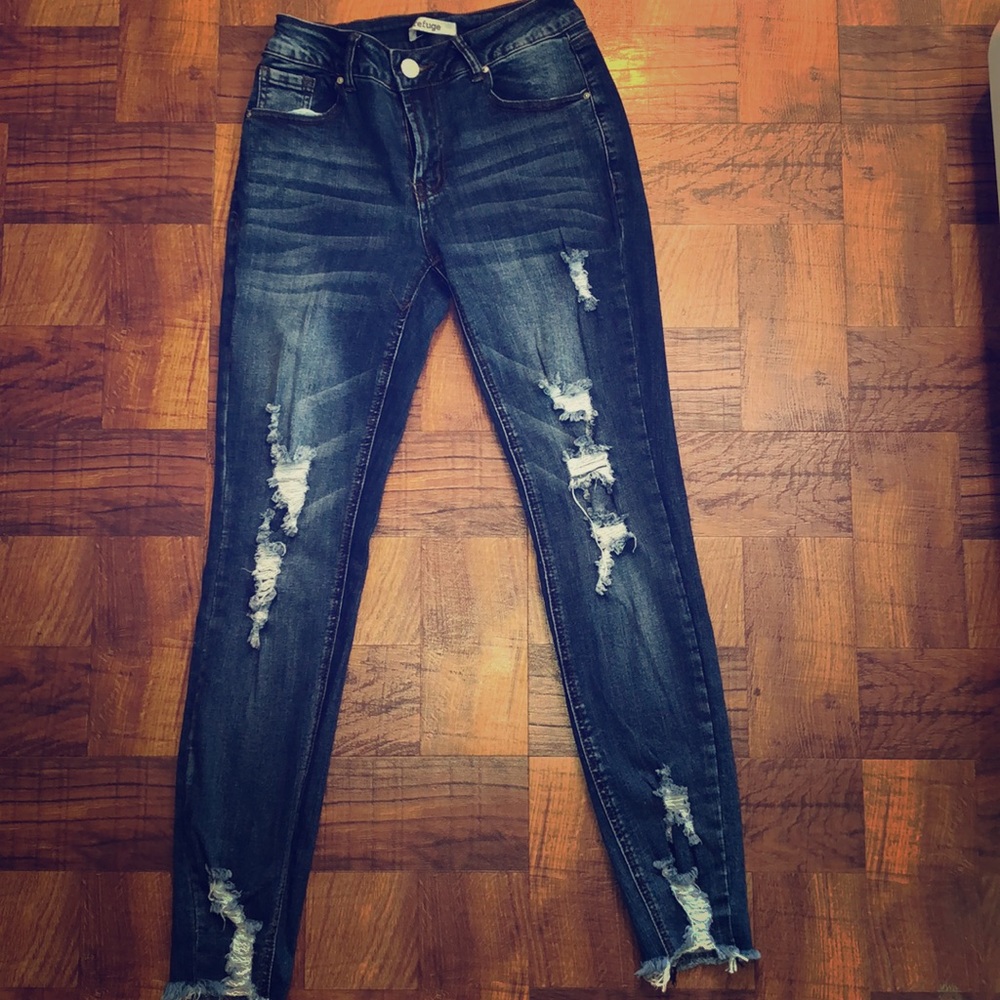 REFUGE from Charlotte Russe Boyfriend cut jeans